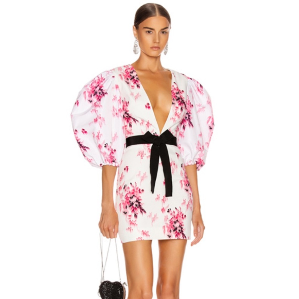 * NEW Brognano Crepe Floral Print Mini Dress G17